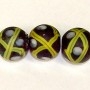 Black Venetian Cross Bead