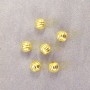 Fluted Brass Beads