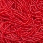 10/0 Trans Red seed beads
